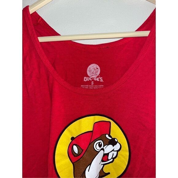 Buc-ees red men’s tank top size small - Picture 2 of 3